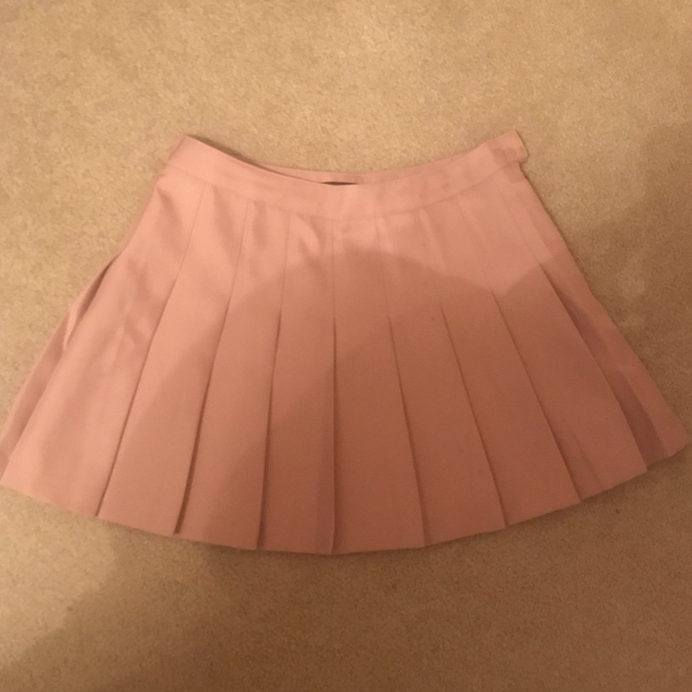 Pink forever 21 pleated skirt
